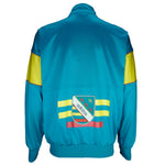 Adidas - Blue Colorblock Sports Track Jacket 1990s Large Vintage Retro