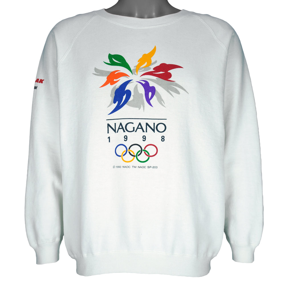 Vintage - Winter Olympics Games Nagano Japan Sweatshirt 1998 Large Vintage Retro