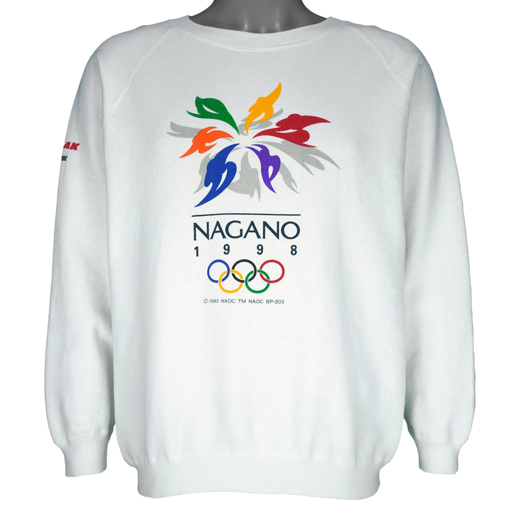 Vintage - Winter Olympics Games Nagano Japan Sweatshirt 1998 Large Vintage Retro