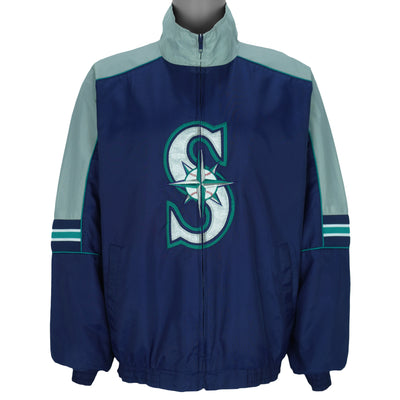MLB (Majestic) - Seattle Mariners Embroidered Windbreaker 1990s X-Large