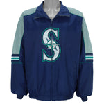 MLB (Majestic) - Seattle Mariners Windbreaker 1990s X-Large Vintage Retro Baseball