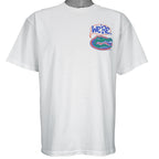 1996 vintage NCAA Florida Gators National Champions T-Shirt by Mr Tees. White in color with "Num... Ber... ...One!" spell-out graphic on back, Large in size and in excellent condition.