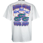 1996 vintage NCAA Florida Gators National Champions T-Shirt by Mr Tees. White in color with "Num... Ber... ...One!" spell-out graphic on back, Large in size and in excellent condition.
