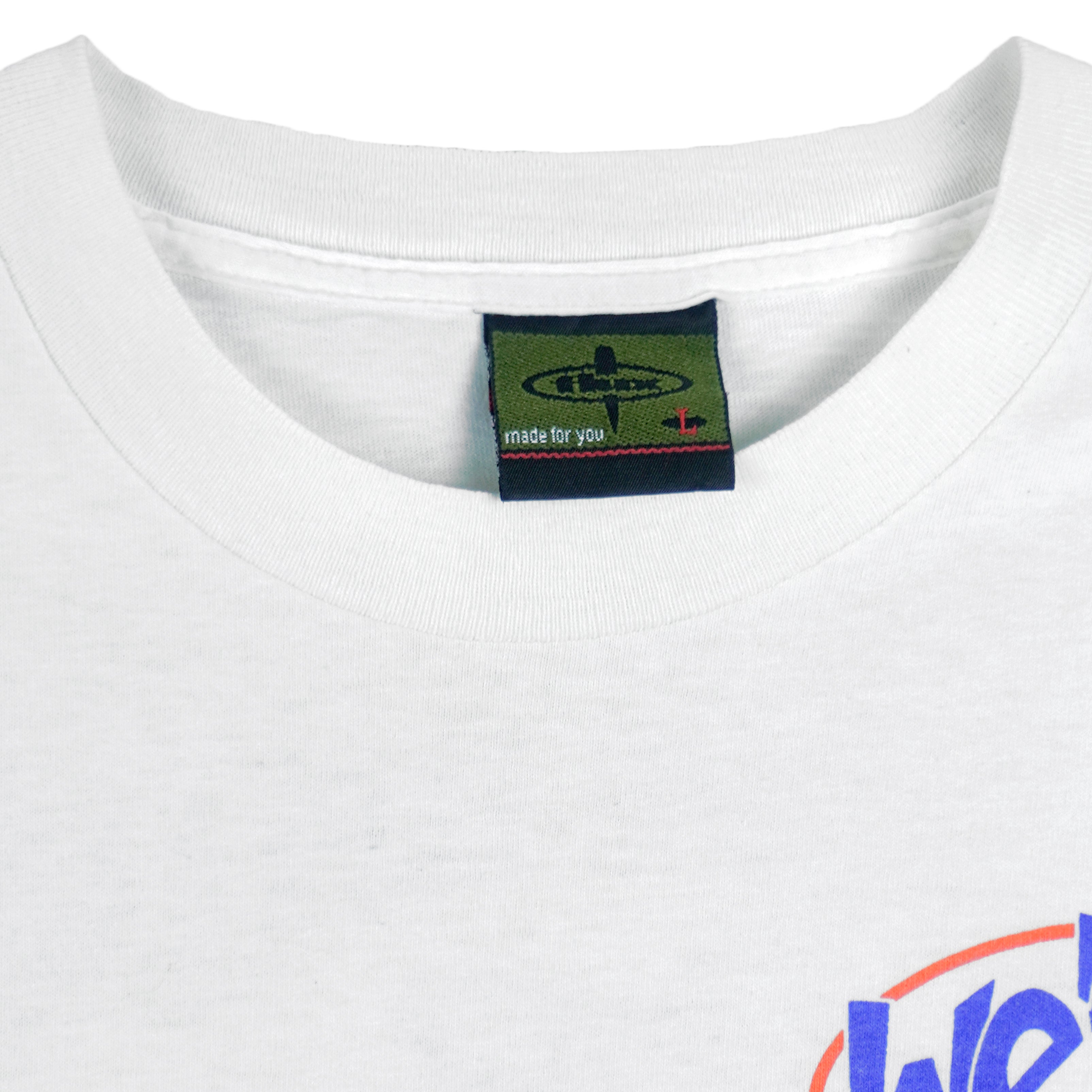 1996 vintage NCAA Florida Gators National Champions T-Shirt by Mr Tees. White in color with "Num... Ber... ...One!" spell-out graphic on back, Large in size and in excellent condition.
