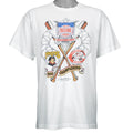 1990 vintage National League Championship Pittsburgh Pirates Vs Cincinnati Reds single stitch T-Shirt. White in color with Starter print, fits Large in size and is in excellent condition.