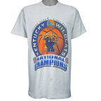 1996 vintage NCAA Kentucky Wildcats National Champions T-Shirt. Grey in color with Final Four logo, fits large in size and is in excellent condition.