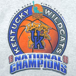 1996 vintage NCAA Kentucky Wildcats National Champions T-Shirt. Grey in color with Final Four logo, fits large in size and is in excellent condition.