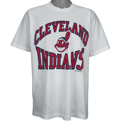 MLB (Competitor) - Cleveland Indians Spell-Out T-Shirt 1993 X-Large
