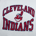 1993 Vintage MLB Cleveland Indians spell-out T-Shirt by Fruit of the Loom. White in color, X-Large in size and is in excellent condition.