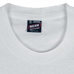 1993 Vintage MLB Cleveland Indians spell-out T-Shirt by Fruit of the Loom. White in color, X-Large in size and is in excellent condition.