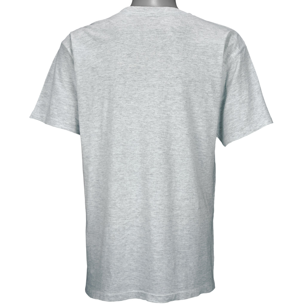 1993 vintage NFL Dallas Cowboys Super Bowl XXVII Champions T-Shirt. Grey in color with spell-out "How 'Bout them Cowboys" and helmet printed on front, fits Large in size and in excellent condition.