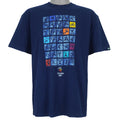 2000 vintage Sydney Summer Olympics T-Shirt by ISC, Olympic Millennium Collection. Blue in color with event icons on front, Large in size and in excellent condition.