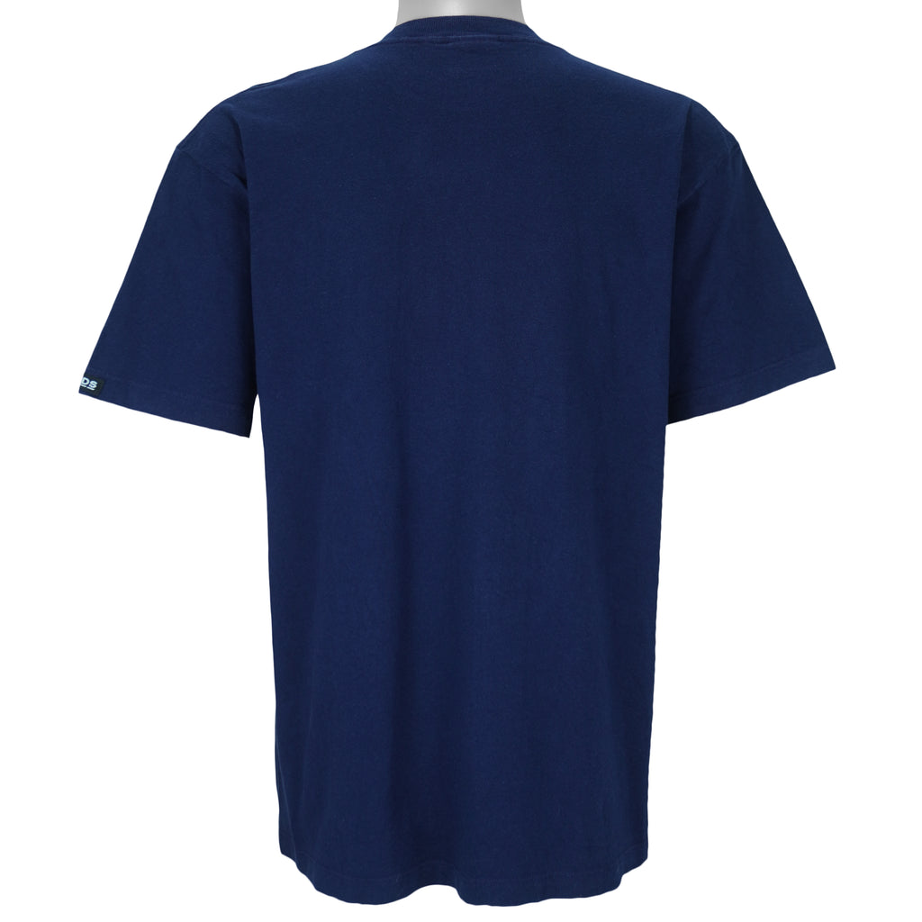 2000 vintage Sydney Summer Olympics T-Shirt by ISC, Olympic Millennium Collection. Blue in color with event icons on front, Large in size and in excellent condition.