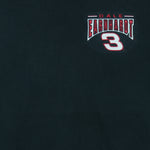 1990s vintage NASCAR Dale Earnhardt #3 embroidered T-Shirt by Chase Authentics. Black in color, Large in size and is in excellent condition.