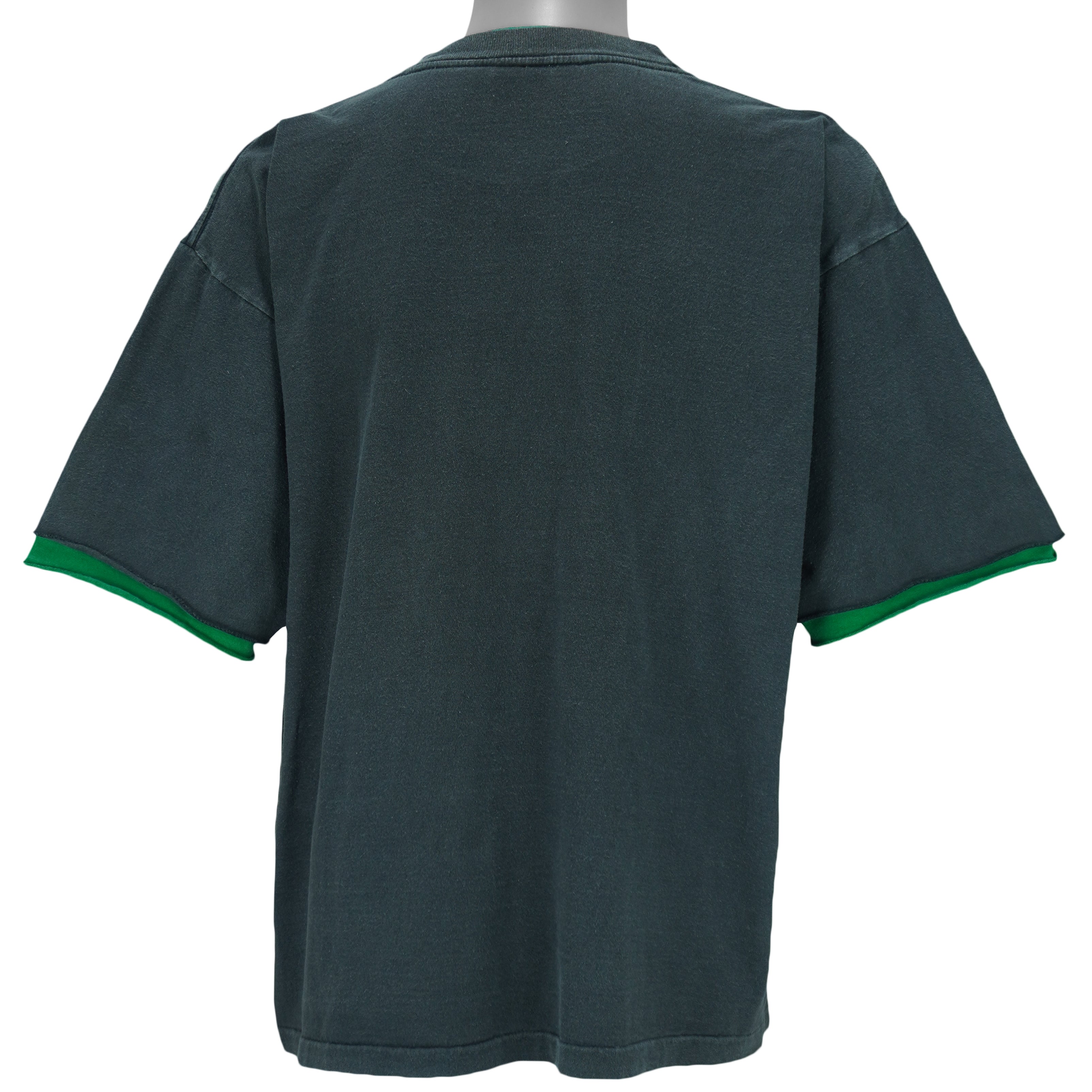 NBA (Official Fan) - Boston Celtics Roll Ups Sleeves T-Shirt 1990s X-Large