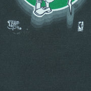 NBA (Official Fan) - Boston Celtics Roll Ups Sleeves T-Shirt 1990s X-Large