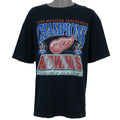 1995 vintage NHL Detroit Red Wings Western Conference Champions T-Shirt. Black in color with big spell-out and logo on front, fitting X-Large in size and is in excellent condition.