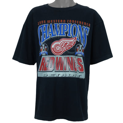 NHL (True-Fan) - Detroit Red Wings Western Champions T-Shirt 1995 X-Large