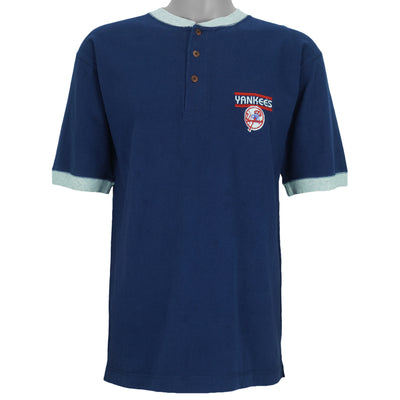 MLB (Pro Edge Iron Knights) - New York Yankees Embroidered Ringer T-Shirt 1999 Medium