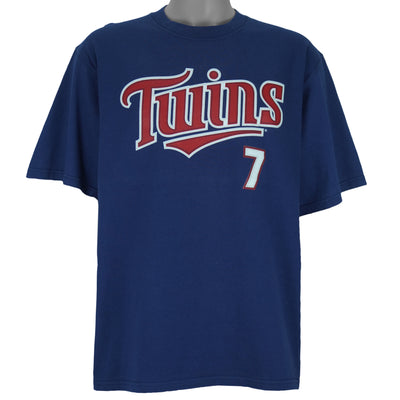 MLB (Lee) - Minnesota Twins Joe Mauer #7 Autographed T-Shirt 2005 Large
