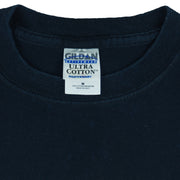 2009 vintage NFL Pittsburgh Steelers 6-time Super Bowl Champions print on a Gildan T-Shirt. Black​ in color with "Sixburgh, The Greatest Franchise in Sports History" spell-out and "JHarrison" signature script on front. Medium in size and is in excellent condition.