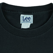 2001 vintage MLB Arizona Diamondbacks World Series Champions T-Shirt by Lee Sport. Black in color with spell-out and trophy graphic by Imagewear on front. Medium in size and is in excellent condition.