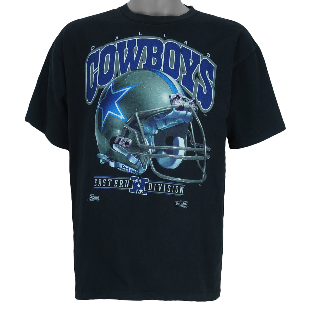 NFL (Salem) - Dallas Cowboys Helmet Single Stitch T-Shirt 1992 Large vintage retro football