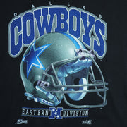 NFL (Salem) - Dallas Cowboys Helmet Single Stitch T-Shirt 1992 Large vintage retro football