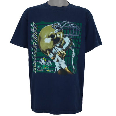 NCAA (Logo 7) - Notre Dame Fighting Irish Helmet T-Shirt 1990s X-Large
