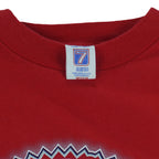 1996 vintage MLB St. Louis Cardinals spell-out T-Shirt by Logo 7. Red in color with cursive team name and small logo on front, Medium in size and is in excellent condition.