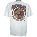 1996 vintage NBA Seattle Supersonics Western Conference Champs T-Shirt by Oneita. White in color with big spell-out and logo. X-Large in size and is in excellent condition.