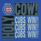 MLB (Nutmeg) - Chicago Cubs Win Single Stitch T-Shirt 1989 Medium Vintage Retro Baseball