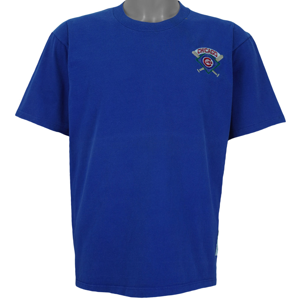 MLB (The Game) -  Chicago Cubs Embroidered T-Shirt 1990s X-Large Vintage Retro Baseball
