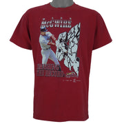 MLB (Unique) - St. Louis Cardinals Mark McGwire Home Run T-Shirt 1998 Medium vintage retro baseball