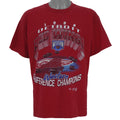 NHL (Gildan) - Detroit Red Wings Western Conference Champions T-Shirt 1998 Large vintage retro hockey