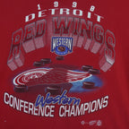 NHL (Gildan) - Detroit Red Wings Western Conference Champions T-Shirt 1998 Large