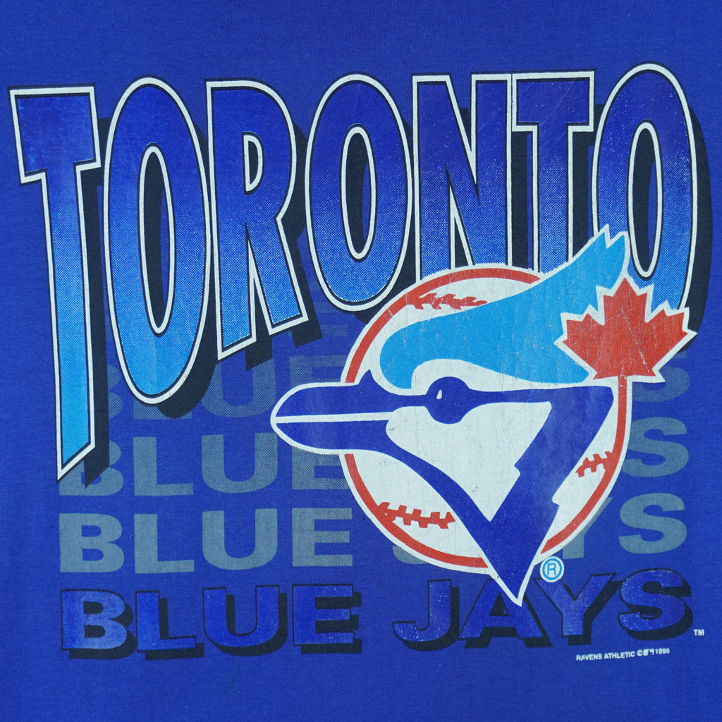 MLB (Ravens Athletic) - Toronto Blue Jays Spell-Out T-Shirt 1995 XX-Large
