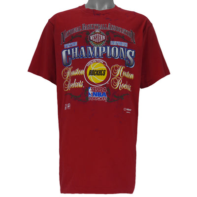 NBA (Competitor) - Houston Rockets Western Conference Champions T-Shirt 1994 X-Large
