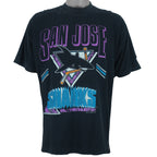 NHL (Softwear) - San Jose Sharks T-Shirt 1991 Large vintage retro hockey