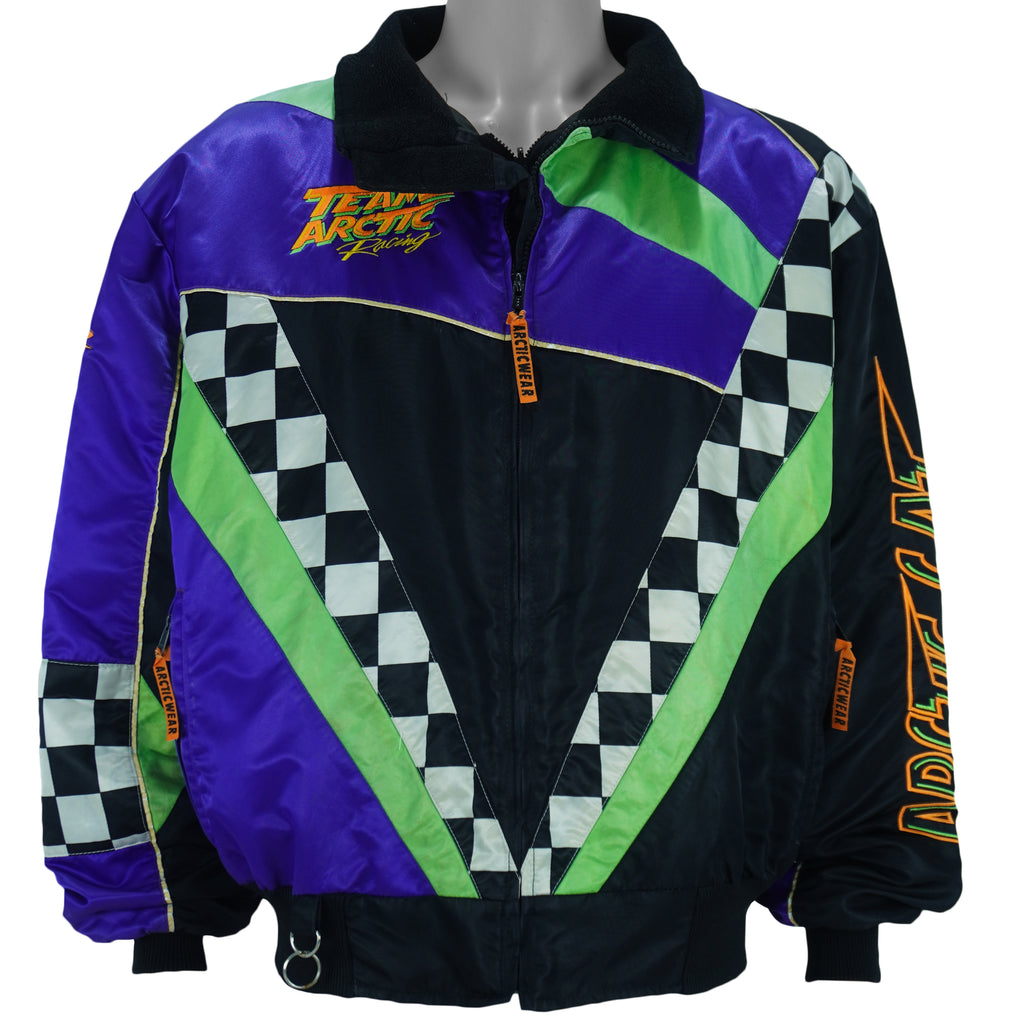 Vintage - Team Arctic Cat Racing Snowmobile Thinsulate Jacket 1990s Large