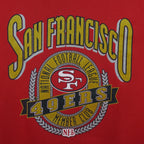 NFL (Nutmeg) - San Francisco 49ers Crew Neck Sweatshirt 1990s Large vintage retro football