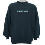 NFL (Majestic) - Philadelphia Eagles Embroidered Crew Neck Sweatshirt 1990s XX-Large vintage retro football