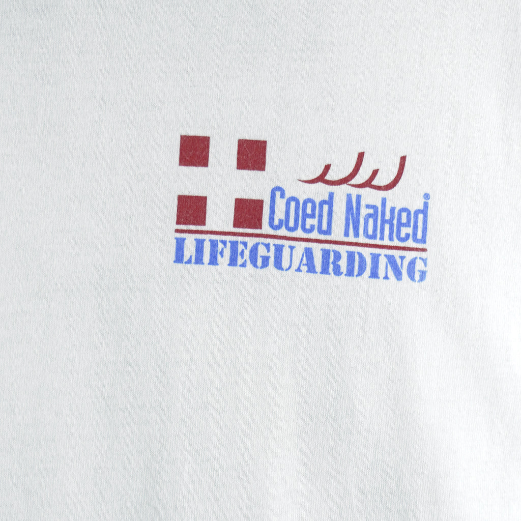Vintage (Coed Sportswear) - Coed Naked Lifeguarding T-Shirt 1990s Large