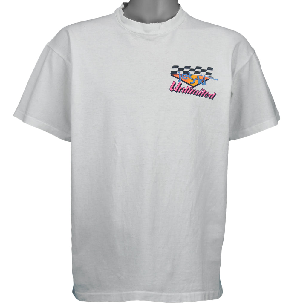 Vintage (Anvil) - Kawasaki Jet Ski Unlimited T-Shirt 1990s Large vintage retro