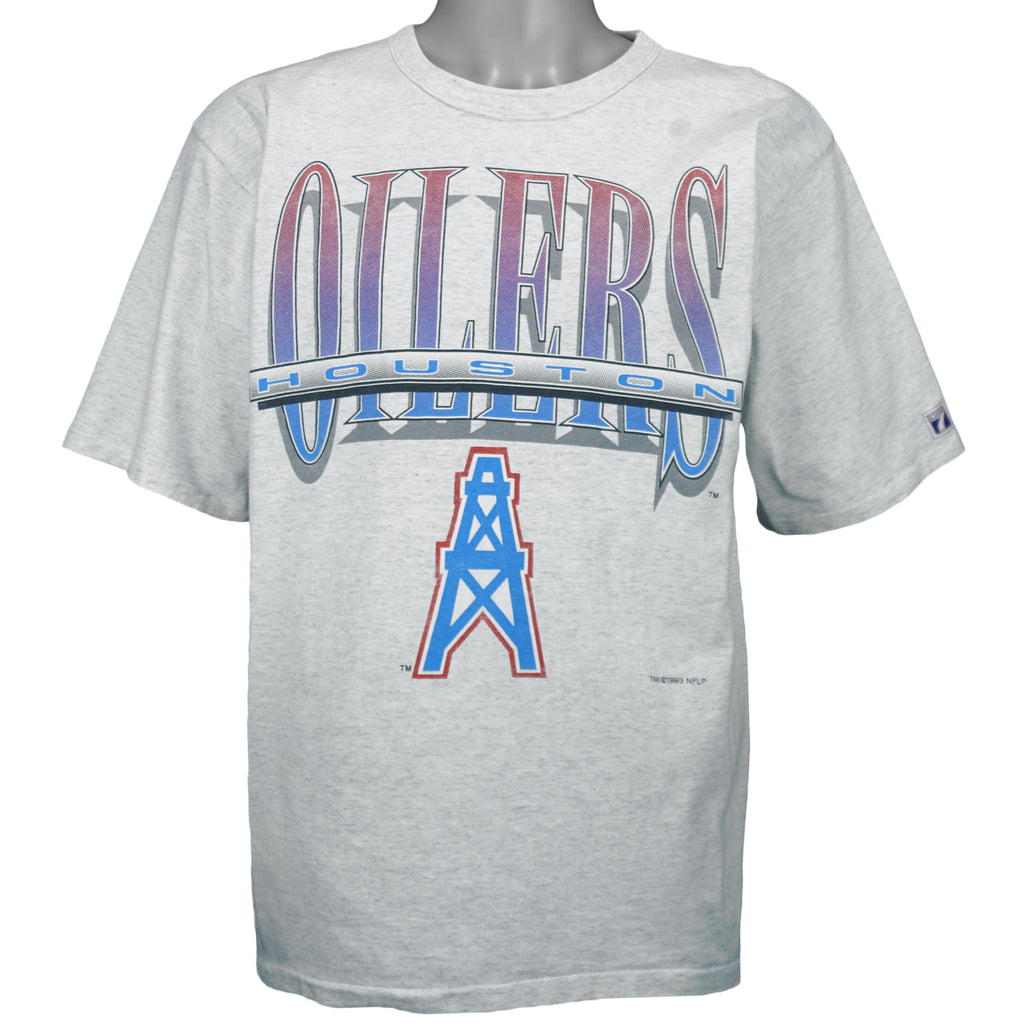 NFL (Logo 7) - Houston Oilers AFC Champions T-Shirt 1993 Large vintage retro football