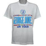 Vintage - George Jones On Tour Country Music T-Shirt 1980s Medium