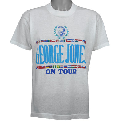 Vintage - George Jones On Tour Country Music T-Shirt 1980s Medium