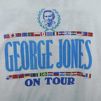 Vintage - George Jones On Tour Country Music T-Shirt 1980s Medium vintage retro
