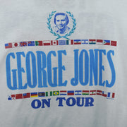 Vintage - George Jones On Tour Country Music T-Shirt 1980s Medium vintage retro