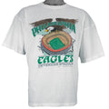 NFL (Stadium T's) - Philadelphia Eagles Veterans Stadium T-Shirt 1990s Large vintage retro football